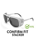 Apex Purple Non Polarized Replacement Lenses For Electric Stacker Sunglasses Made In Usa, thick frame, UV protection.