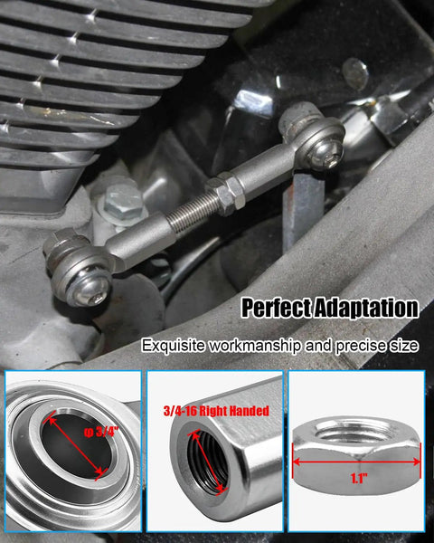 Heavy Duty Stainless Steel Rod End Bearing Heim Joint 3/4 Inch Right Hand Female Thread 3/4-16 on vehicle engine.