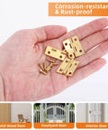 8 Pack Mini Brass Hinge Set For Tiny Boxes And Jewelry Chests 1 Inch Solid Brass Cabinet Drawer Butt Hinges Ideal For DIY Box Projects