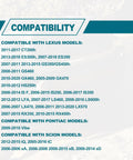 Engine coolant temperature sensor compatibility chart for Lexus and Toyota models (ES350, ES300h, RAV4, Camry, Corolla).