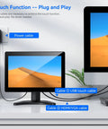 7 To 12 Inch CCTV Security Monitor Screen Black High Definition Display For Live Surveillance And Plug And Play Setup