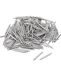 Top Shelf Stainless Steel Watch Spring Bar Pins For 12mm Watch Bands Single Flange Tip Design Smooth Install Quick Strap Swap Replacement Kit 200 Piece Set pile of stainless steel spring bar pins