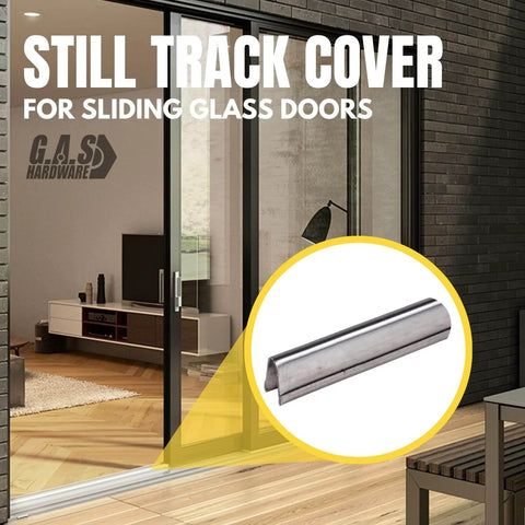 Heavy Duty Stainless Steel Sliding Door Track Cover Replacement For Patio Glass Doors 6 Feet Long Fix Worn Or Damaged Tracks