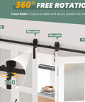 Kick Up Your Home Game With This Slick Bifold Barn Door 48 By 84 Inches featuring 360° free rotation roller track system.