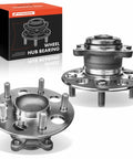 Two Pack Rear Wheel Bearing And Hub Assembly 5 Lug Fit For Honda Civic 2006 To 2012 Hybrid Models Heavy Duty High Load Capacity