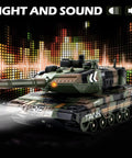 2.4GHz RC Tank With 360 Degree Turret BB Firing Auto Demo Sound Lights Smoke All Terrain Climbing Military Vehicle Toy