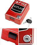 Wired Emergency Sound And Light Fire Alarm Station With 12 And 24V DC Power Strobe Siren Horn Dual Action Manual Call Point Panic Button