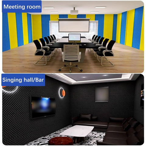 Solid Knockout Acoustic Foam Panels For Sound Proofing Walls And Noise Reduction Recording Studio Egg Crate Tiles in meeting room and singing hall.