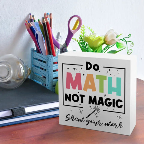 Do Math Not Magic Gift For Math Lovers Women And Men Teachers Professors Nerds And Math Buffs, Eye Catching Math Decor