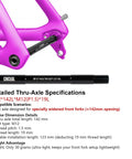 12mm Thru Axle For Bike Fork And Rear Hub Fits Front And Rear Wheels 123mm 142mm 162mm 168mm 171mm 175mm 177mm 181mm