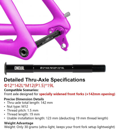 12mm Thru Axle For Bike Fork And Rear Hub Fits Front And Rear Wheels 123mm 142mm 162mm 168mm 171mm 175mm 177mm 181mm