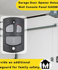 Replacement Deluxe Go To Wall Console Panel For Linear Garage Door Opener HAE00001 in garage.