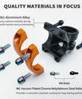 Ultra Lightweight 40mm MTB Stem For 31.8mm Handlebar And 28.6mm Tubes CNC Aluminum Alloy Short Riser Mountain Bike Bar Stem Ultralight And Strong Built Tough For Trail Riders 141g Black Orange with 6061 aluminum and M6 bolts