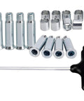 Inline Skate Axle Spacer Replacement Kit Pro Grade With 8mm Axles 8mm Wheel Spacers Screws And T Handle Allen Wrench Aluminum Alloy