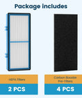 Aer1 Filter Replacement Pack For Holmes Air Purifiers HAPF30AT And HAP242NUC with 2 HEPA and 4 carbon booster filters
