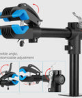 Wall Mounted Bike Repair Stand With Swivel Clamp, Easy Install, Bench Style Work Stand For Road And Mountain Bikes, Stable