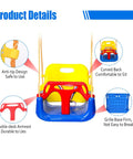 Three In One Convertible Kids Swing Seat With Detachable High Back Support For Indoor And Outdoor Playgrounds, Safe, Easy To Install.