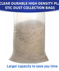 Upgraded Clear Heavy Duty Dust Collection Bags 6 Pack for Woodworking Projects, Captures Large Dust Particles