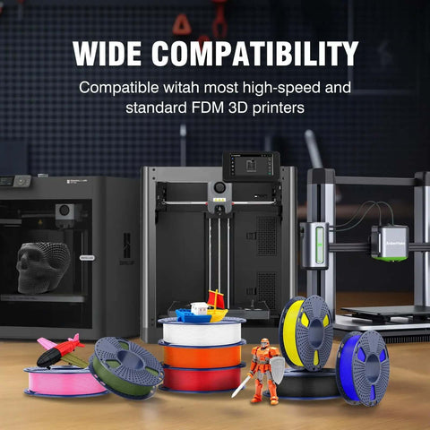 3D printers with Rapid PLA Filament Bundle 2Kg 1.75mm 250g Spools Eight Color Pack for 3D Printing high speed filament display