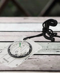 Dual Measurement Scale For Inch And Millimeter Precision Map Ruler Compass Navigation Tool For Scouting And Orienteering with lanyard