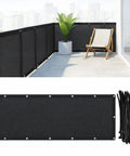 Outdoor Balcony Privacy Screen Fence Cover 3 By 20 Feet HDPE UV Resistant Mesh Shield For Deck Patio Backyard Pool Porch 80 Percent Shade Lets Breeze And Light Through Durable Privacy Barrier