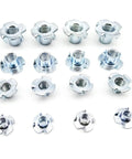 Beefy Four Claw T Nuts 10 Pieces Thickened Steel Furniture Fasteners For Wood Bed Cabinet Sofa Speaker Mounts M10x16