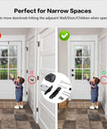 Two Pack Invisible Minimalist Door Lock With A Single Sided Black Round Handle Hidden Design comparison in narrow space entryway