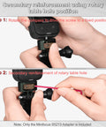 One Quarter Inch Camera Mount Adapter Screw Head For GoPro Hero, DJI, Insta360, Sjcam Action Cameras in hand showing setup process