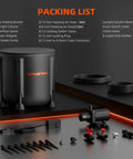 Auto Drip Irrigation System Kit with 13 Gallon Bucket, 25W Water Pump, accessories shown