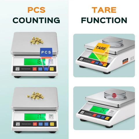 10 Kg Capacity 0.1 g Resolution Digital Lab Scale With 13 Unit Modes For Precise Weighing And Counting In Jewelry, Gold, And Lab Work, CE Certified Electronic Balance For Accurate Measurements And Reliable Performance with PCS and tare function display