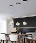 1 Light Cube Crystal Pendant Light Fixture Mini Square Clear Crystal Hanging Lamp For Kitchen Island And Dining Room Slick Modern Style With Chrome Canopy Energy Efficient 3W Perfect For Contemporary Homes