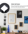 4 Piece Right Angle Photo Frame Clamp Set With Quick Tension shown in use for picture frame assembly on wall display.