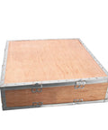 Heavy Duty Drive Sprocket For Heavy Equipment Undercarriage, wooden box with metal edges for storage.