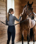 Heavy Duty Reflective Cross Ties For Horses With Panic Snap And AntiTangle Grooming Straps in use in barn for grooming