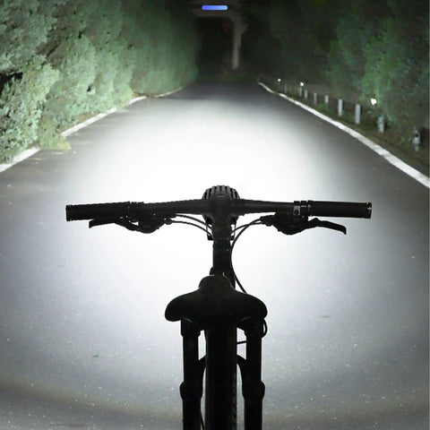 Front Headlight With Horn For Night Riding On Electric Bicycles 12W 36V 48V Waterproof IPX6 Aluminum Alloy Body Features Lit LED Front Light 3 Pin Connector Horn Sound 80 To 100db Long 51 Inch Cord