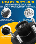 Two Sets 5 on 5 Inch Trailer Hub Kit For 3500 Lb Axles Fits 1-1/16 To 1-3/8 Tapered Spindle 84 5 Lug Idler Hub Kit