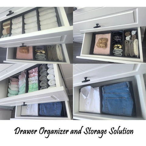 Collapsible Fabric Storage Bins Three Pack Deck Out Your Drawers And Keep Your Gear Snug With These Foldable Dividers For Socks Underwear And Gadgets In Comfy Gray
