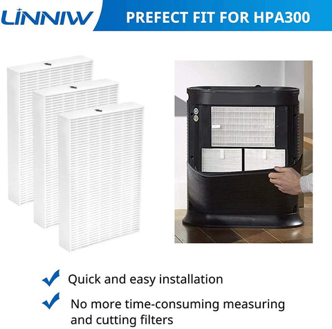 R Replacement Filter 3 Pack For Honeywell HPA Series Air Purifiers Fits HPA300 HPA100 HPA200 with air purifier demonstration