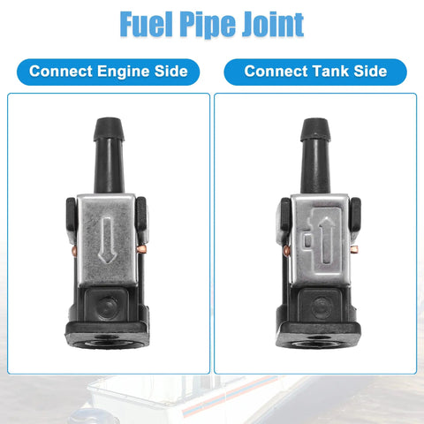 Three Pack Marine Fuel Line Connectors 6mm Female To 6mm Male Quick Connect Fittings For Yamaha Outboard Motors