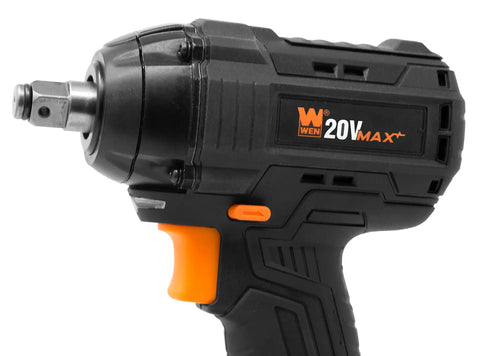 Brushless Cordless Impact Wrench With 20V Max Power 2.0Ah Li Ion Battery And Charger Delivers Up To 3400 Impacts And 2300 RPM