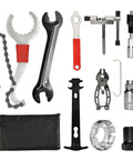 10 Piece Bike Repair Tool Kit for Mountain Biking Pro Grade Cycling Maintenance Set With Cassette Remover Wrench Chain Breaker Tools