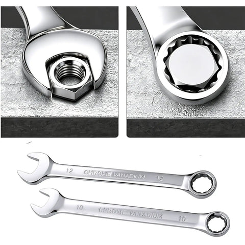Chrome vanadium wrenches in Compact Motorcycle Tool Kit For Roadside Service And ATV UTV Repairs With Wrenches Spark Plug
