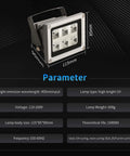 Ultra Fast UV Resin Curing Lamp For SLA DLP LCD 3D Printing 405nm 60W LED UV Light With Rotating Bracket technical specifications