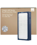 DualProtection Filter for Classic 400 Series Air Purifiers Upgraded to SmokeStop with Activated Coconut Carbon packaging and filter