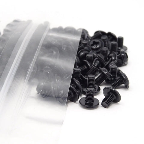 Heavy Duty M3x5 PC Mounting Screws For Case Assembly And Motherboard Secure Fastening With Phillips Round Head in Black Zinc Finish