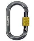 Compact Micro Carabiner With Screw Lock Gate For Arborists And SRS Climbing, Ultralight 7075 Aluminum, 0.4 Inch Gate Opening