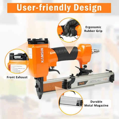 Ultra Lightweight 23 Gauge Pneumatic Pin Nailer For Cabinet And Door Install With Buttery Smooth Trigger And Knockout Performance For Flawless Trim Work And Daily Job Site Grind