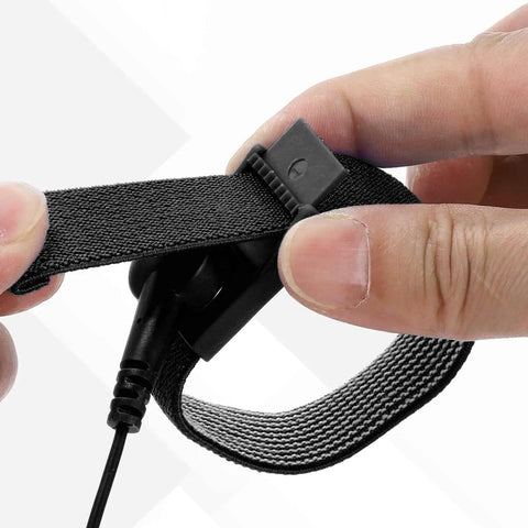 Adjusting clasp on Anti Static Wrist Strap Kit For Techies 7.9 Inch Perimeter ESD Wristband with Alligator Clip