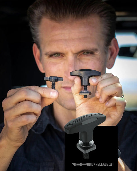 Quick Swap Hardtop Thumbscrews M8 X 25mm Bolts For Ford Bronco And Jeep Wrangler, heavy-duty anchor screws held by man.