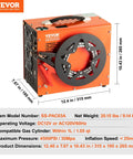Heavy Duty Portable PCP Air Compressor Pump Crushes Four Thousand Five Hundred PSI, showing side view with dual display and handle.